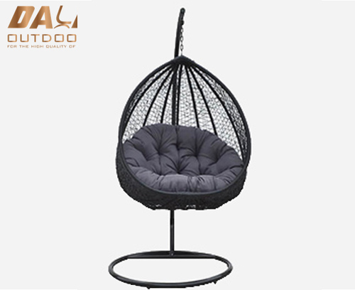 Heet verkoop Outdoor Opknoping Rotan Egg Chair Vrije tijd Rieten Patio Swing Chair