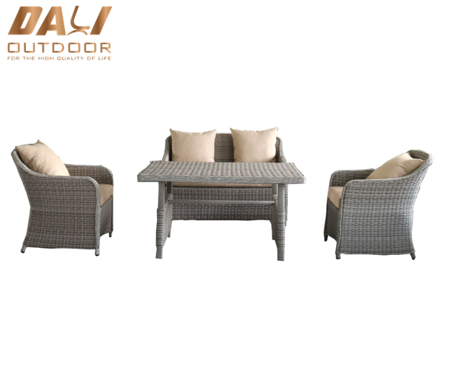 Outdoor rieten bank Rotan sectionele bank